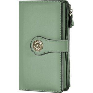 Genuine Leather Clutch Wallet Multi Card Organizer